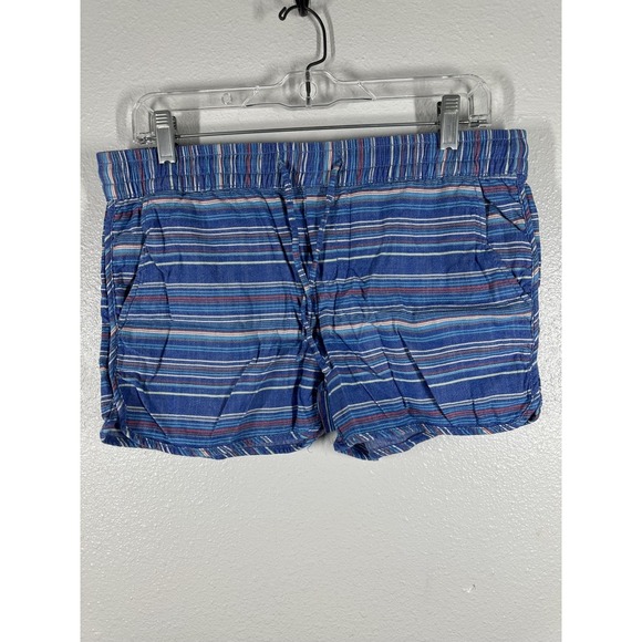 GAP Pants - Gap Shorts Womens 8 Blue Striped Pull On Elastic Waist Casual Summer Lounge